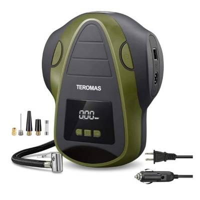 Teromas Portable 12-Volt Tire Inflator